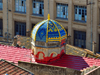 Algrie - Bjaa / Bougie / Bgayet - Kabylie: dme de la synagogue, toits rouges et Lyce Ibn Sina - photo par M.Torres
