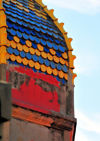 Algrie - Bjaa / Bougie / Bgayet - Kabylie: dme de la synagogue - tuiles colores - photo par M.Torres