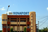 Ouagadougou, Burkina Faso:the post office building, Sonapost, Société Nationale des Postes du Burkina Faso, member of the West African Postal Conference -  UN Roundabout / Rond-point des Nation Unies, Nelson Mandela Avenue - photo by M.Torres