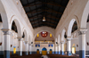 Ouagadougou, Burkina Faso: white and blue interior of the Catholic Cathedral of the Immaculate Conception of Ouagadougou / Cathédrale de l'Immaculée-Conception de Ouagadougou - photo by M.Torres