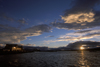 Puerto Natales, Magallanes region, Chile: sunset over the bay – Seno Última Esperanza - Chilean Patagonia - photo by C.Lovell