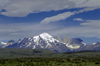 Torres del Paine National Park, Magallanes region, Chile: magnificent Andean peaks – Paine towers on the right - Chilean Patagonia - photo by C.Lovell
