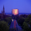 Germany - Ulm - Baden-Württemberg: Ulm Münster (the Cathedral) and the Maritim Hotel at dusk - photo by W.Allgower