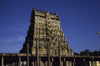 India - Madurai (Tamil Nadu): Minakshi / Meenakshi temple - Gopuram - photo by W.Allgöwer
