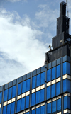Kenya - Nairobi: glass façade of Loans House - Moi Ave - modern architecture - Africa - photo by M.Torres