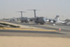 Kuwait city: airport - American Lockheed  C-5 Galaxy transport aircraft - photo by M.Torres
