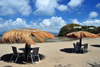 Dzaoudzi, Petite-Terre, Mayotte: beach restaurant - Plage du Faré - Boulevard des Crabes - photo by M.Torres