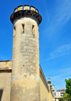 Sassari / Tàthari, Sassari province, Sardinia / Sardegna / Sardigna: tower in the walls of St Sebastian jail - Carcere di San Sebastiano - photo by M.Torres