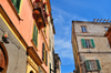 Sassari / Tàthari, Sassari province, Sardinia / Sardegna / Sardigna: street in the old town - città vecchia - photo by M.Torres
